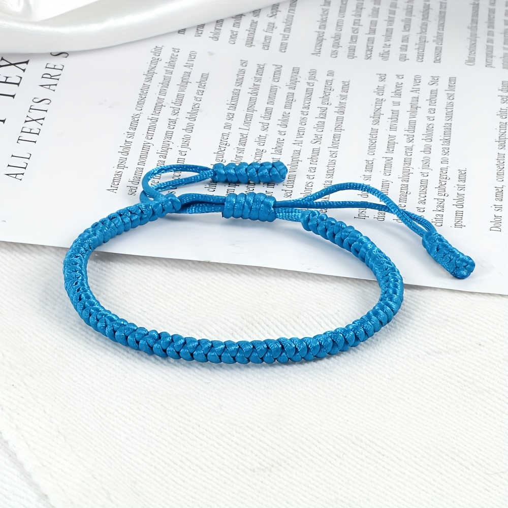 Waterproof Pure Thread Woven Bracelet for Casual Attire